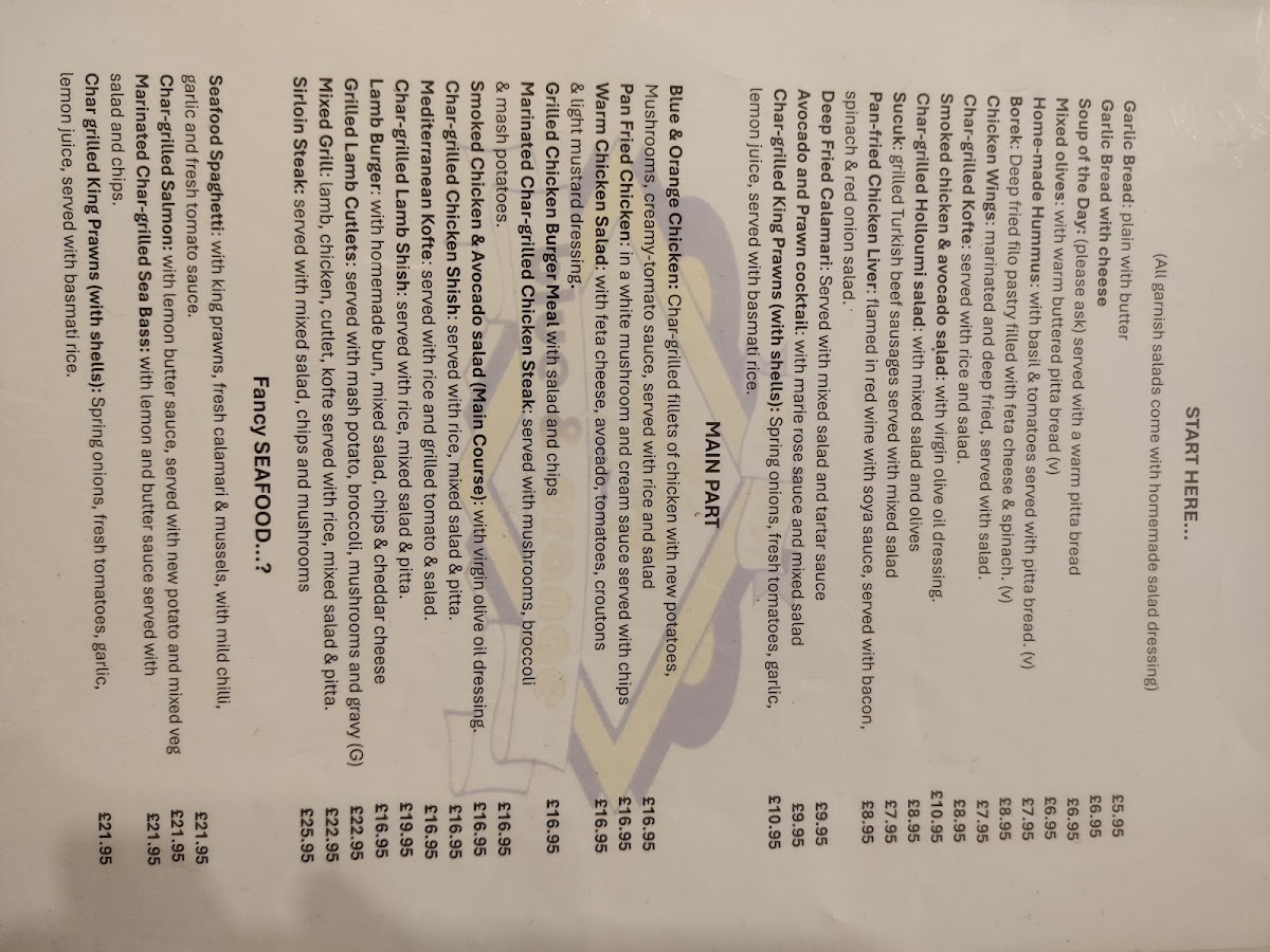 Blue & Orange Menu - Image 4