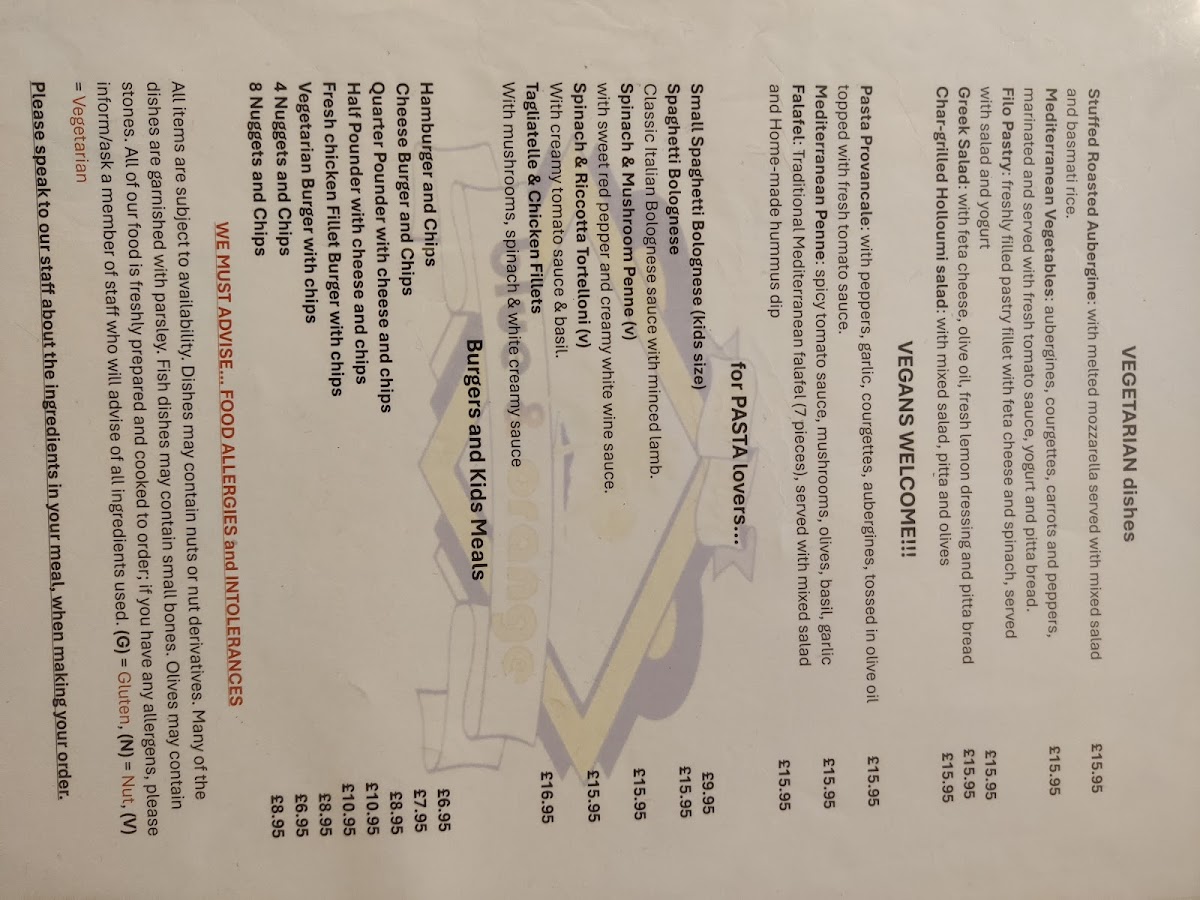 Blue & Orange Menu - Image 5